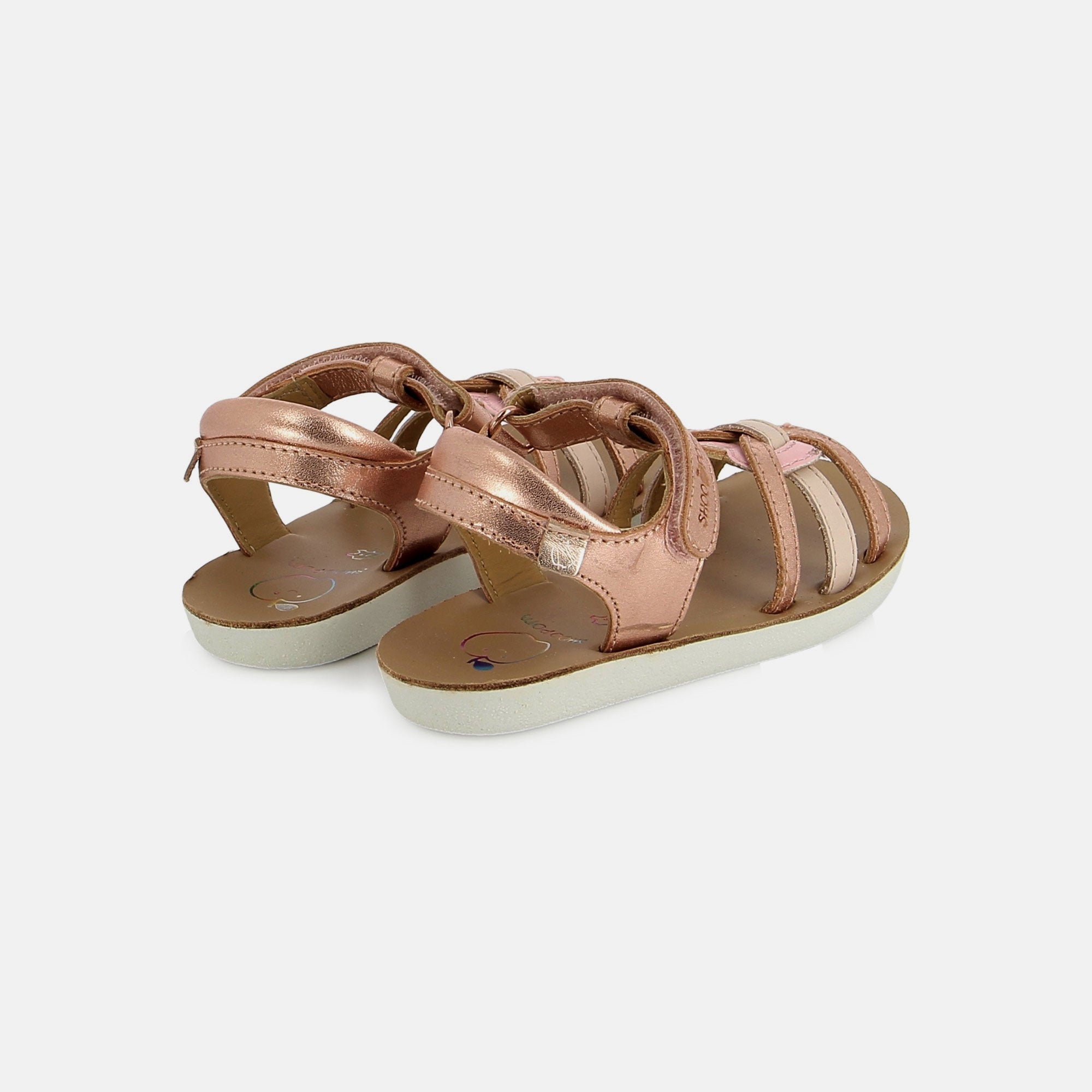 shoo-pom-goa-4ever-sandale-cuir-fille-copper-pink image 3