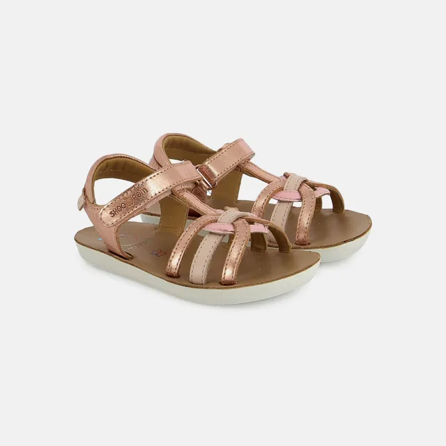 shoo-pom-goa-4ever-sandale-cuir-fille-copper-pink image 1
