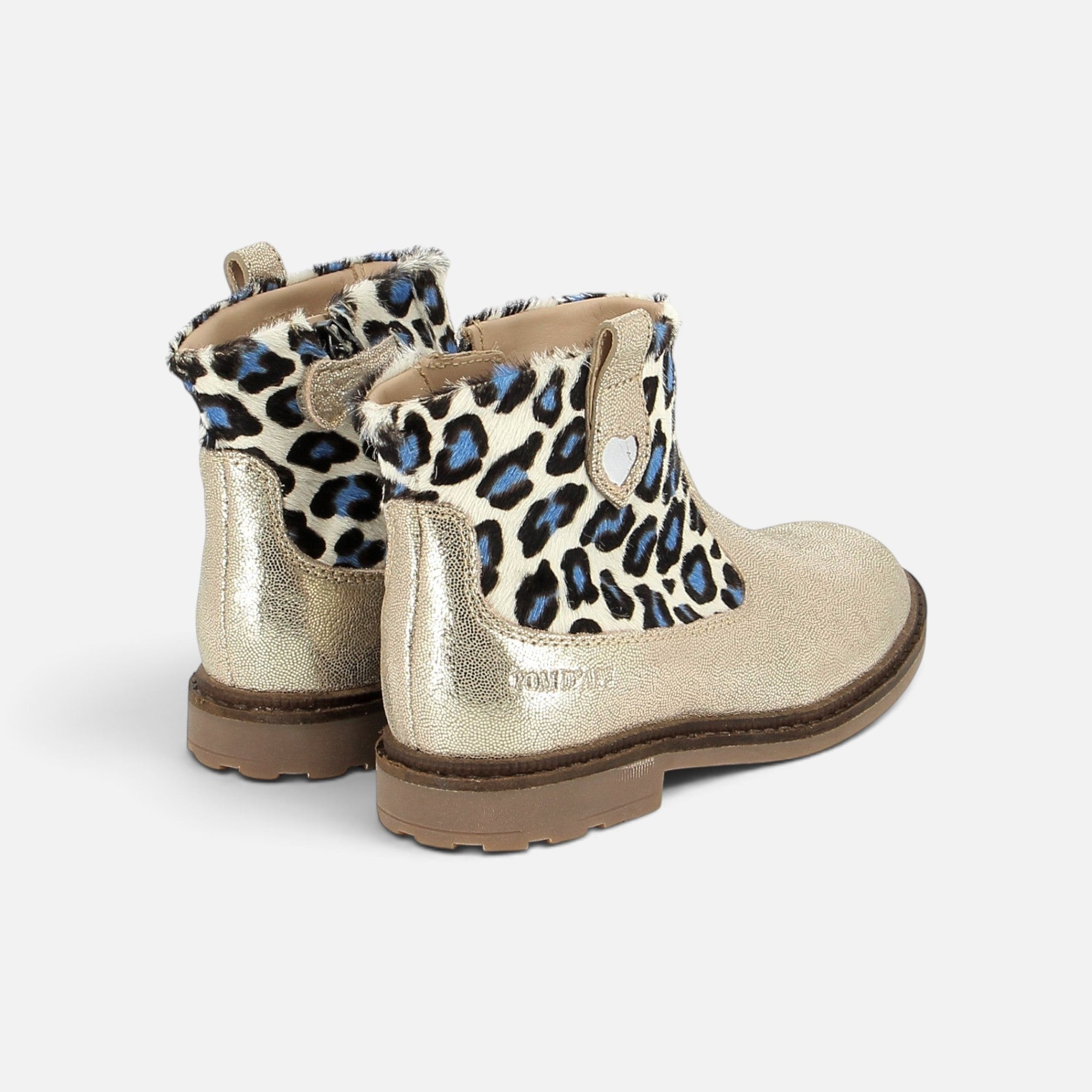pom-d-api-sister-cover-bottine-fille-cuir-dor-sand-bianco-bleu image 2