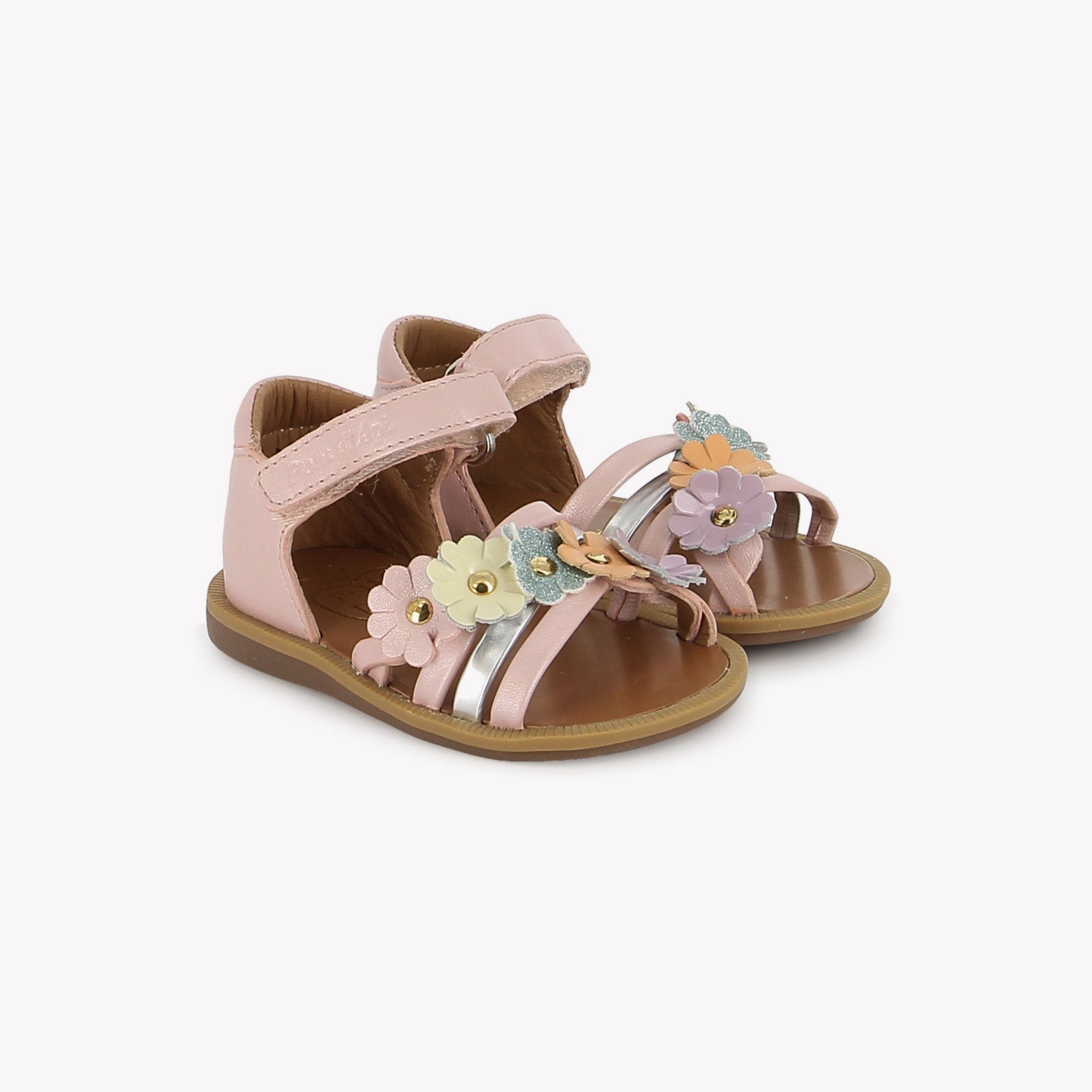 pom-d-api-poppy-multi-flo-sandale-fille-rose-multi-casiopea image 3