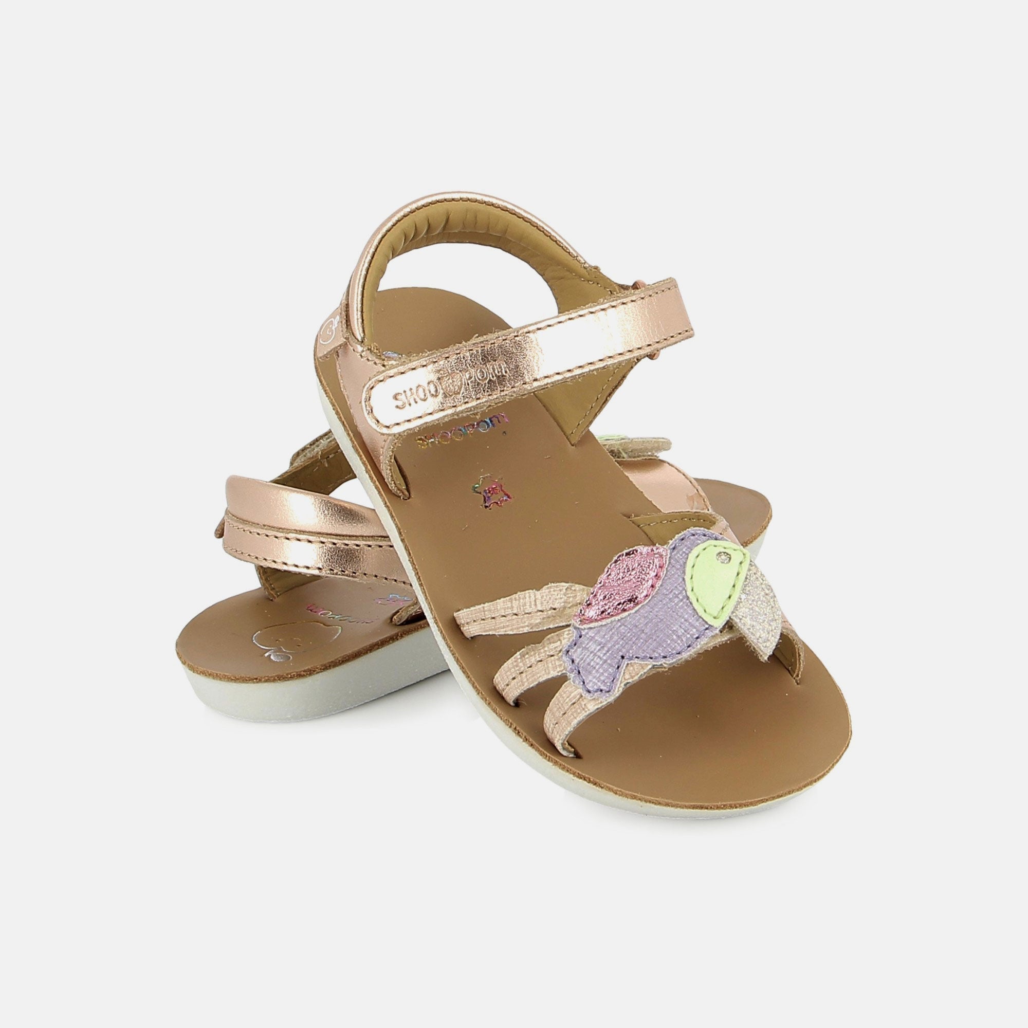 shoo-pom-goa-toucan-sandales-fille-copper-multi image 2