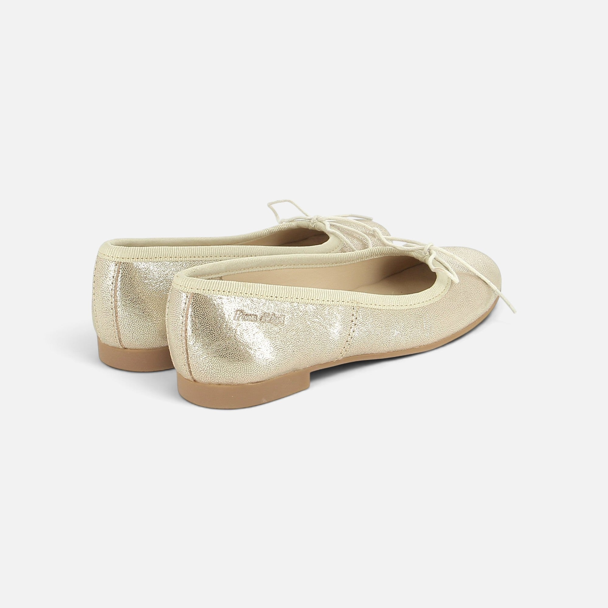 pom-d-api-dory-bal-ballerine-velours-paillette-sand-dor image 3