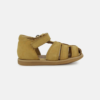shoo-pom-tity-tonton-sandale-premiers-pas-cuir-nubuck-woestijn-bout-ferm image 4