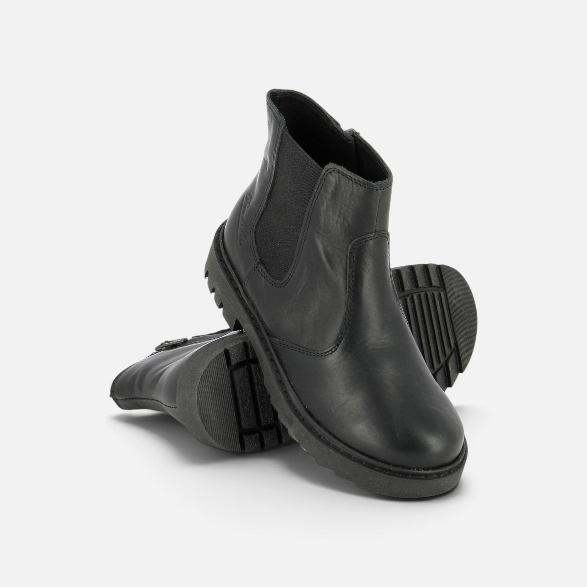 pom-d-api-sid-jodzip-boots-enfant-nappa-noir-semelle-noire image 3