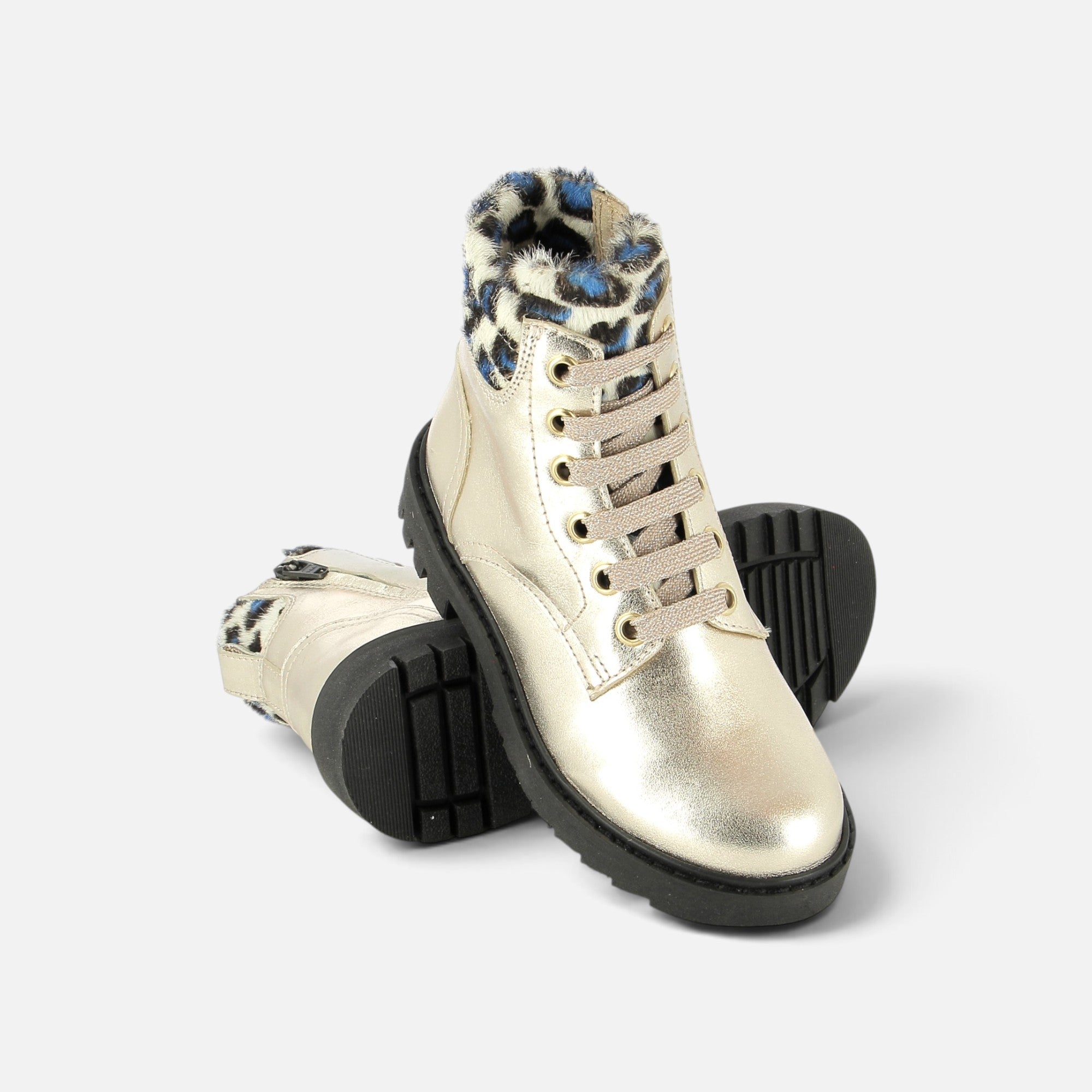 pom-d-api-sid-hi-bike-boots-montantes-fille-platine-semelle-noire image 4