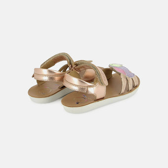 shoo-pom-goa-toucan-sandale-cuir-enfant-cuivre-multi-laminato image 3