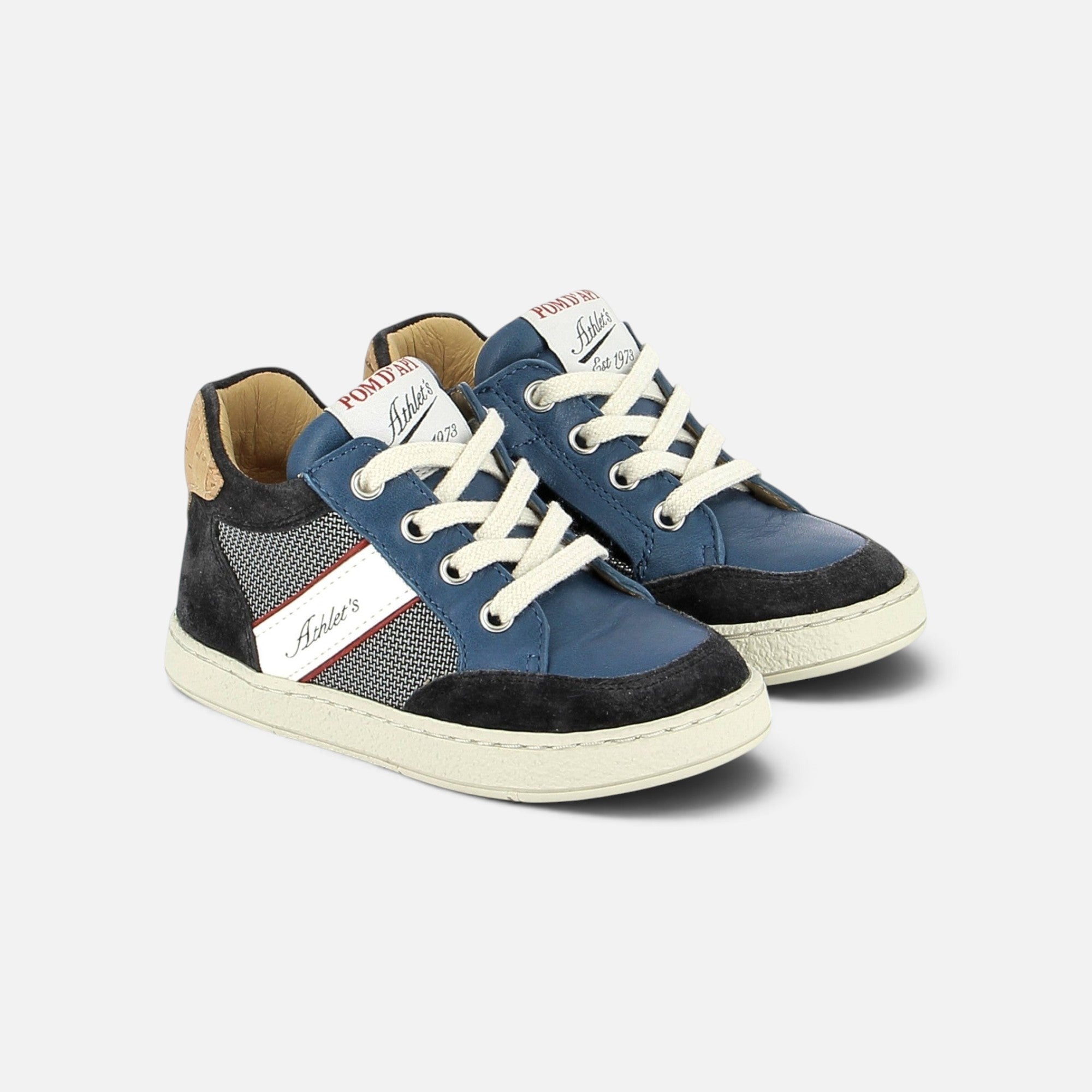 pom-d-api-mousse-racing-basket-enfant-nappa-nylon-lago-metal-bleu image 1