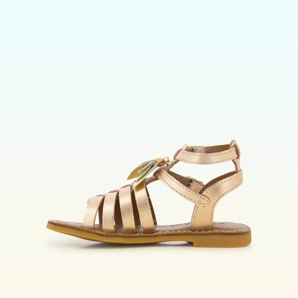 shoo-pom-lazar-new-roma-sandales-fille-grande-pointure-cuir-cuivre image 3