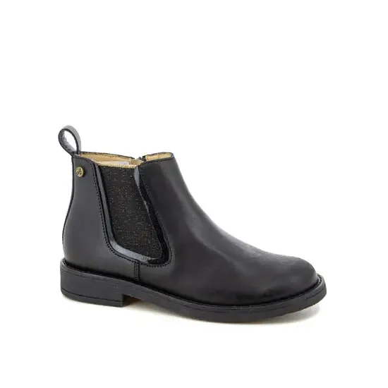 shoo-pom-bakker-jod-bottine-enfant-cuir-noir image 1
