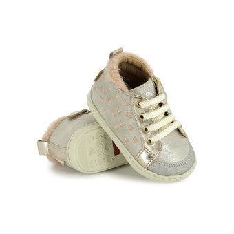 shoo-pom-bouba-pom-pom-chaussures-premiers-pas-dust-white-platinum image 3