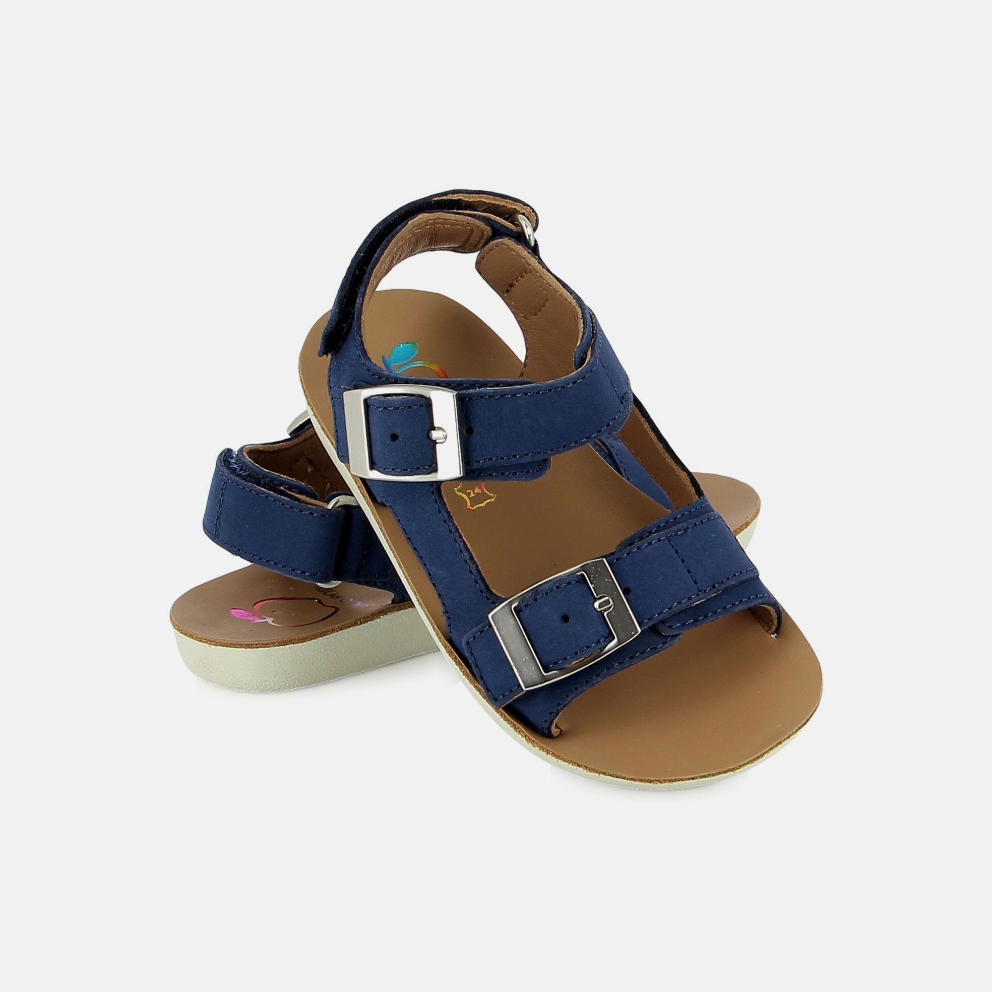 shoo-pom-goa-back-easy-sandales-enfant-cuir-twilight-nubuck image 2
