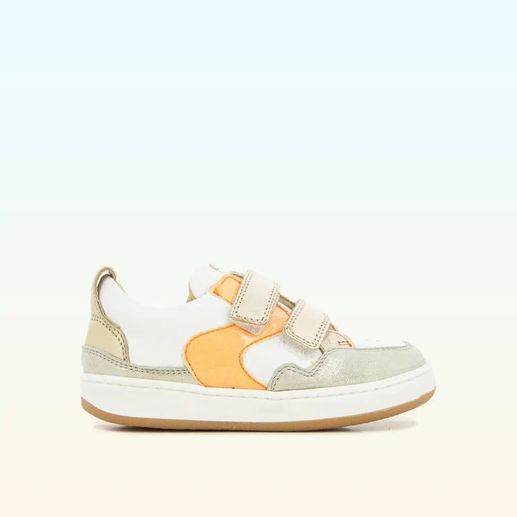 shoo-pom-joggy-teams-new-easy-baskets-enfant-scratchs-cuir-blanc-m-tallis image 3