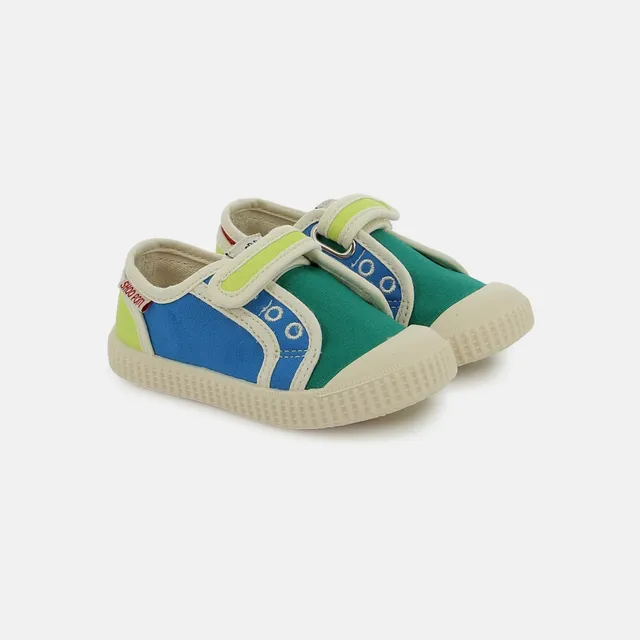 shoo-pom-juju-easy-baskets-toile-enfant-jeans-multi image 1