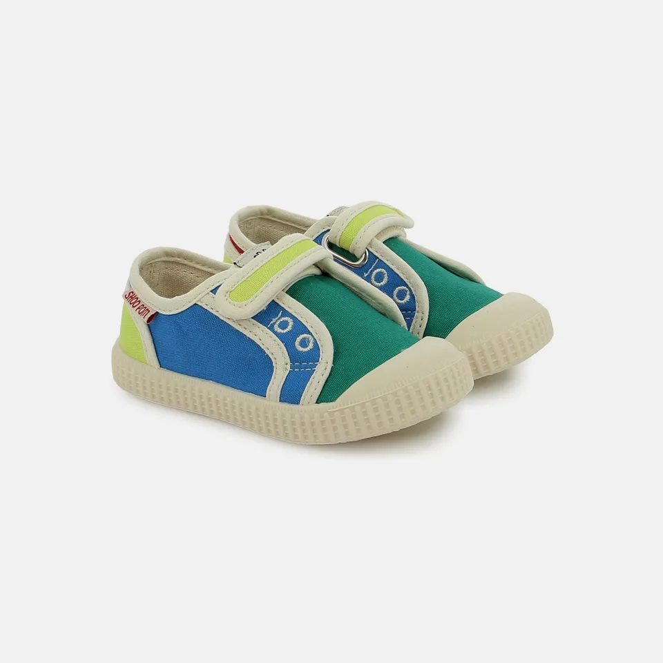 shoo-pom-juju-easy-baskets-toile-enfant-jeans-multi image 1