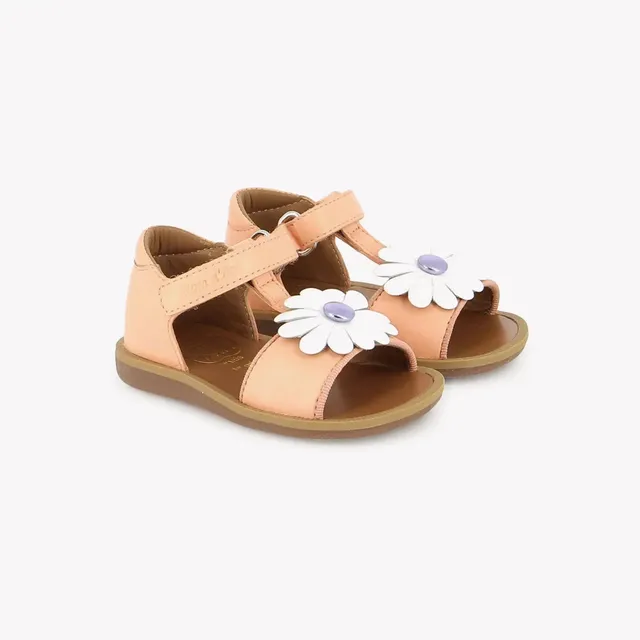 pom-d-api-poppy-big-flo-sandale-premiers-pas-fille-clems image 1