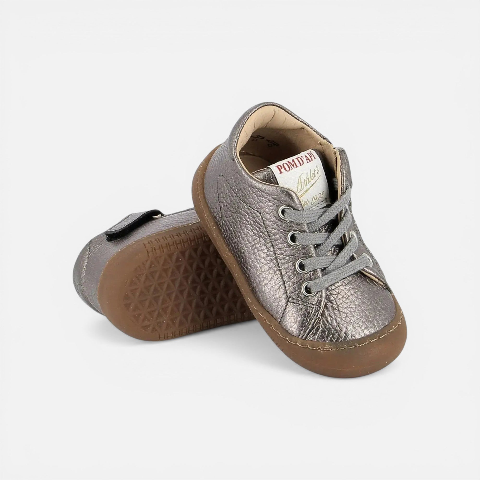 pom-d-api-yaka-walk-chaussure-premiers-pas-laminato-graine-nocciola image 3