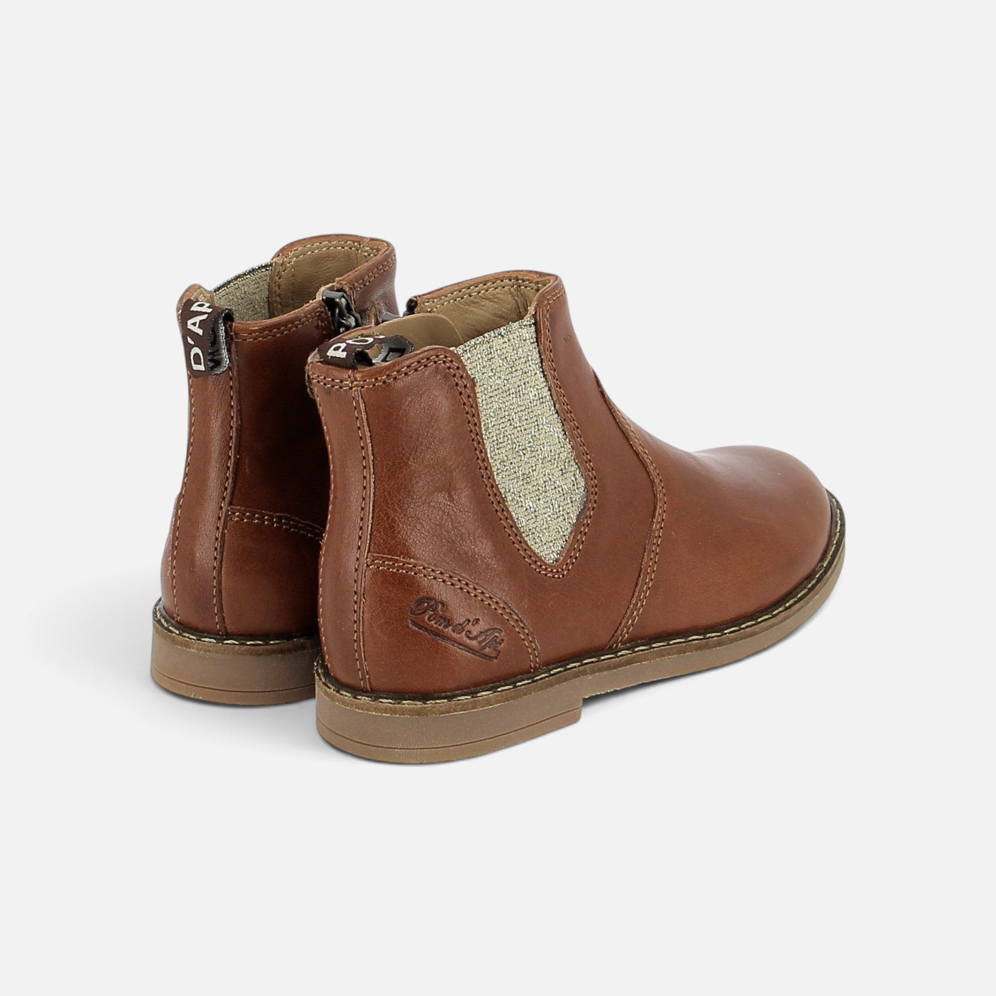 pom-d-api-trip-new-jodzip-chelsea-boot-enfant-marron-cuoio image 2