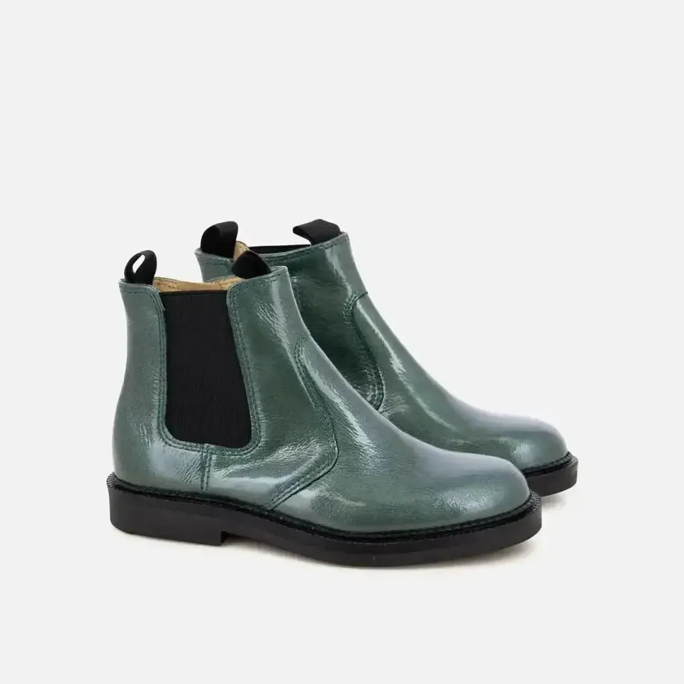 pom-d-api-uncle-jod-bottines-enfant-vert-vernis image 1