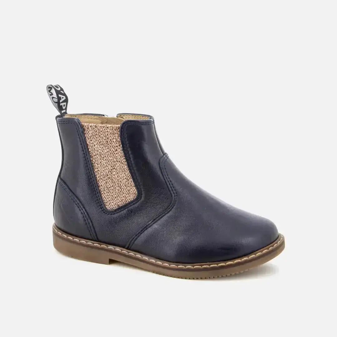 pom-d-api-city-jodzip-bottine-enfant-bleu-marine-cuivre image 1