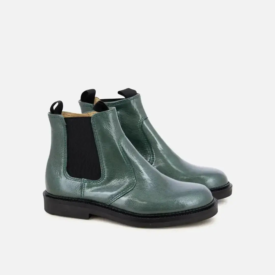 pom-d-api-uncle-jod-bottines-enfant-vert-vernis image 1