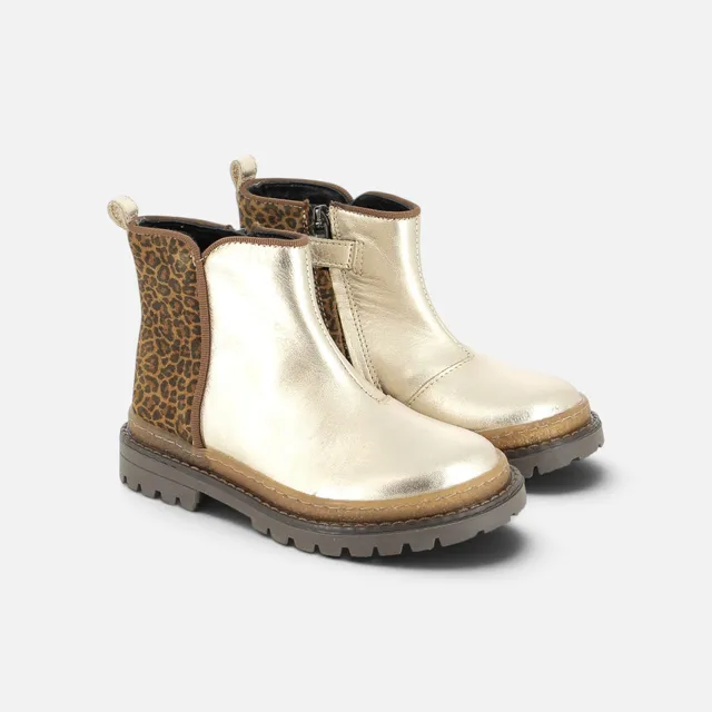 pom-d-api-wall-boots-bottines-fille-platine-naturel image 1