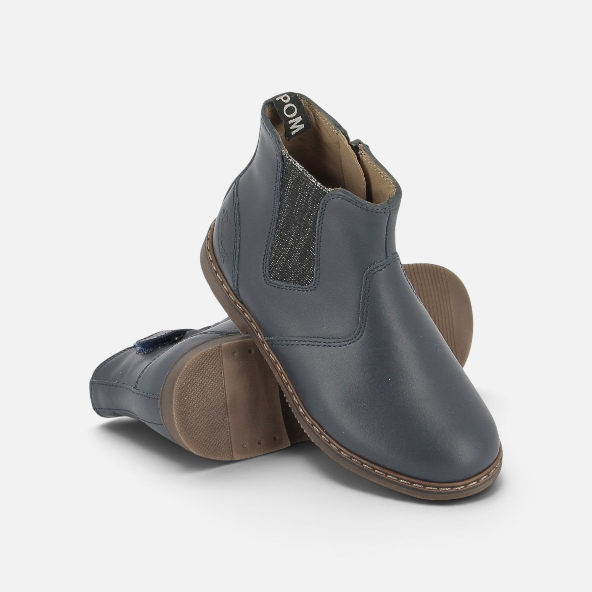 pom-d-api-city-jodzip-bottines-fille-marine image 3