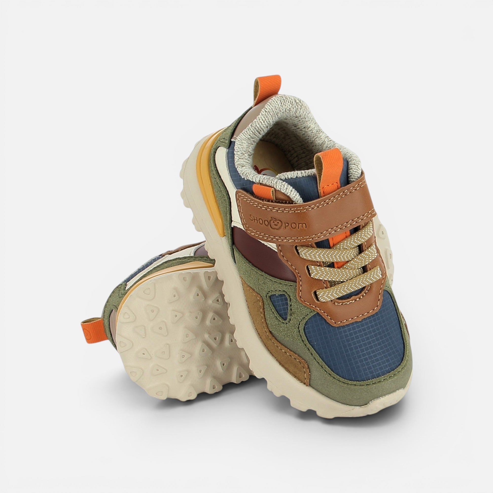 shoo-pom-joggy-scratch-baskets-gar-on-navy-kaki image 2