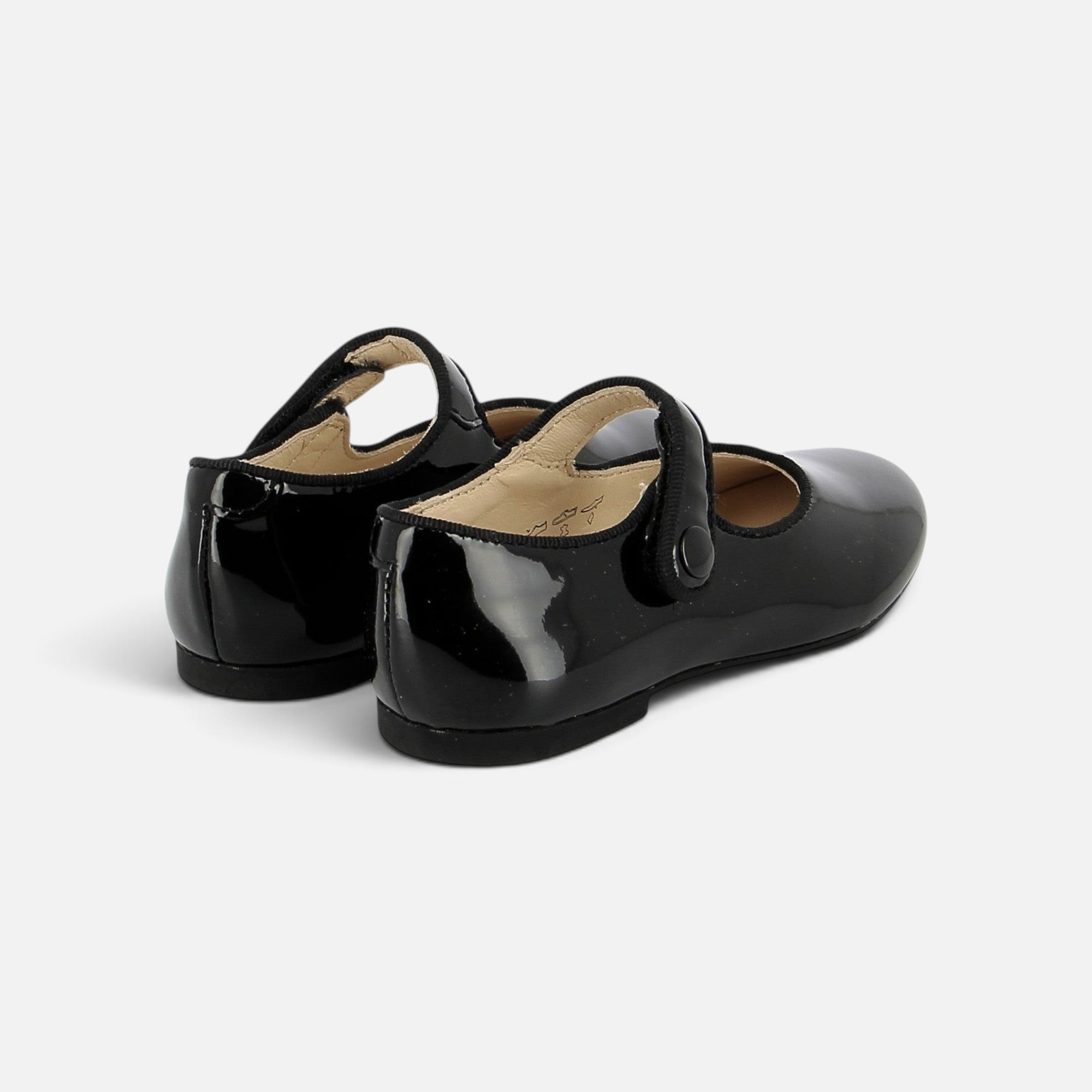 pom-d-api-daisy-baby-ballerine-fille-noir-vernis image 2