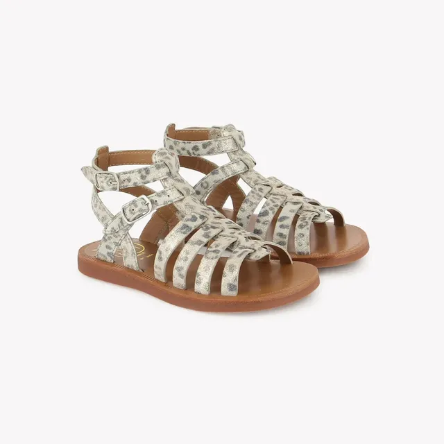 pom-d-api-plagette-gladiator-sandale-t-bianco-platino-fille image 1