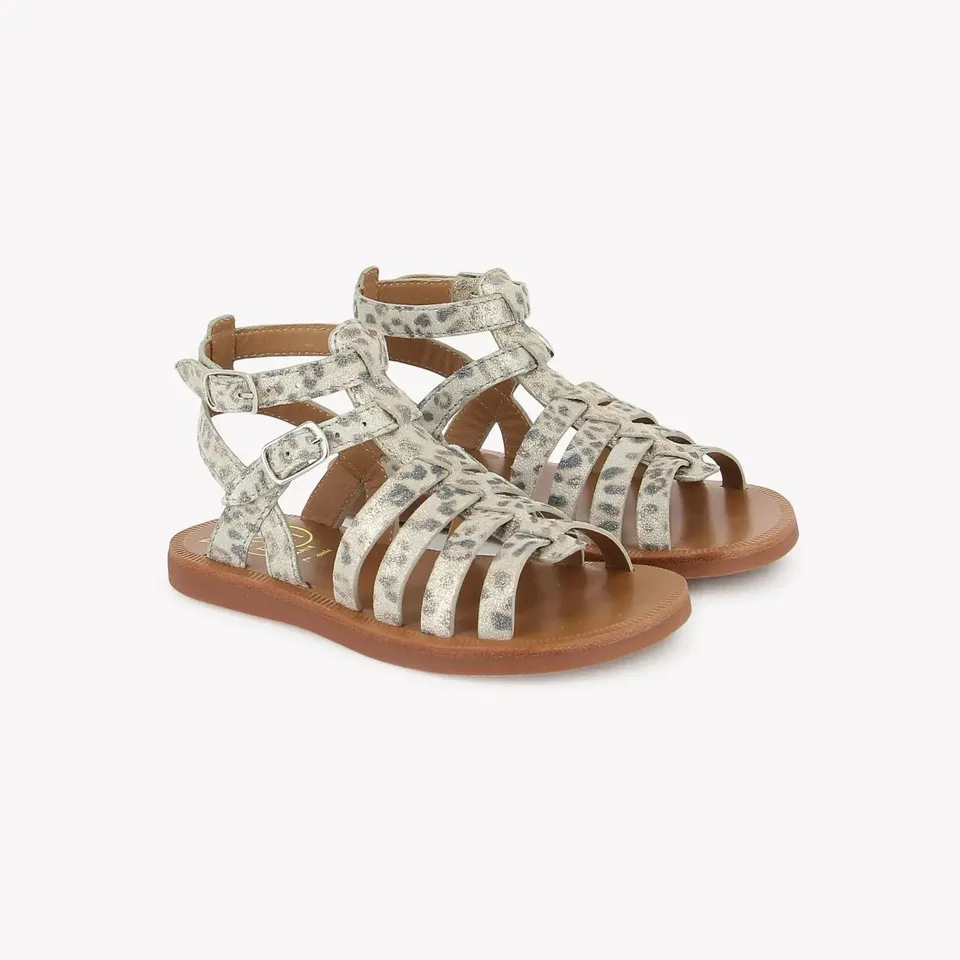 pom-d-api-plagette-gladiator-sandale-t-bianco-platino-fille image 1