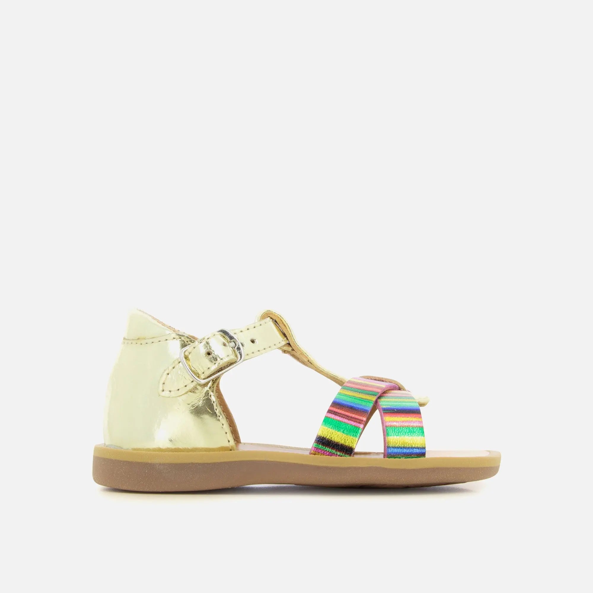 pom-d-api-poppy-xexe-dor-multicolore-sandale-fille-premiers-pas image 3