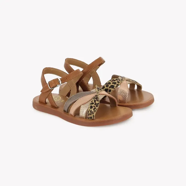 pom-d-api-plagette-oto-sandales-fille-cuero-cuivre image 1